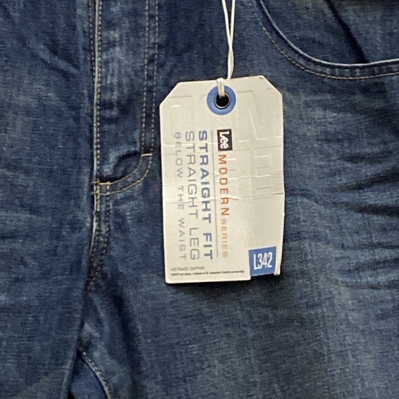 Lee Modern Straight Fit Jean New Size 34x32 Dark Blue Wash NWT - Picture 5 of 14